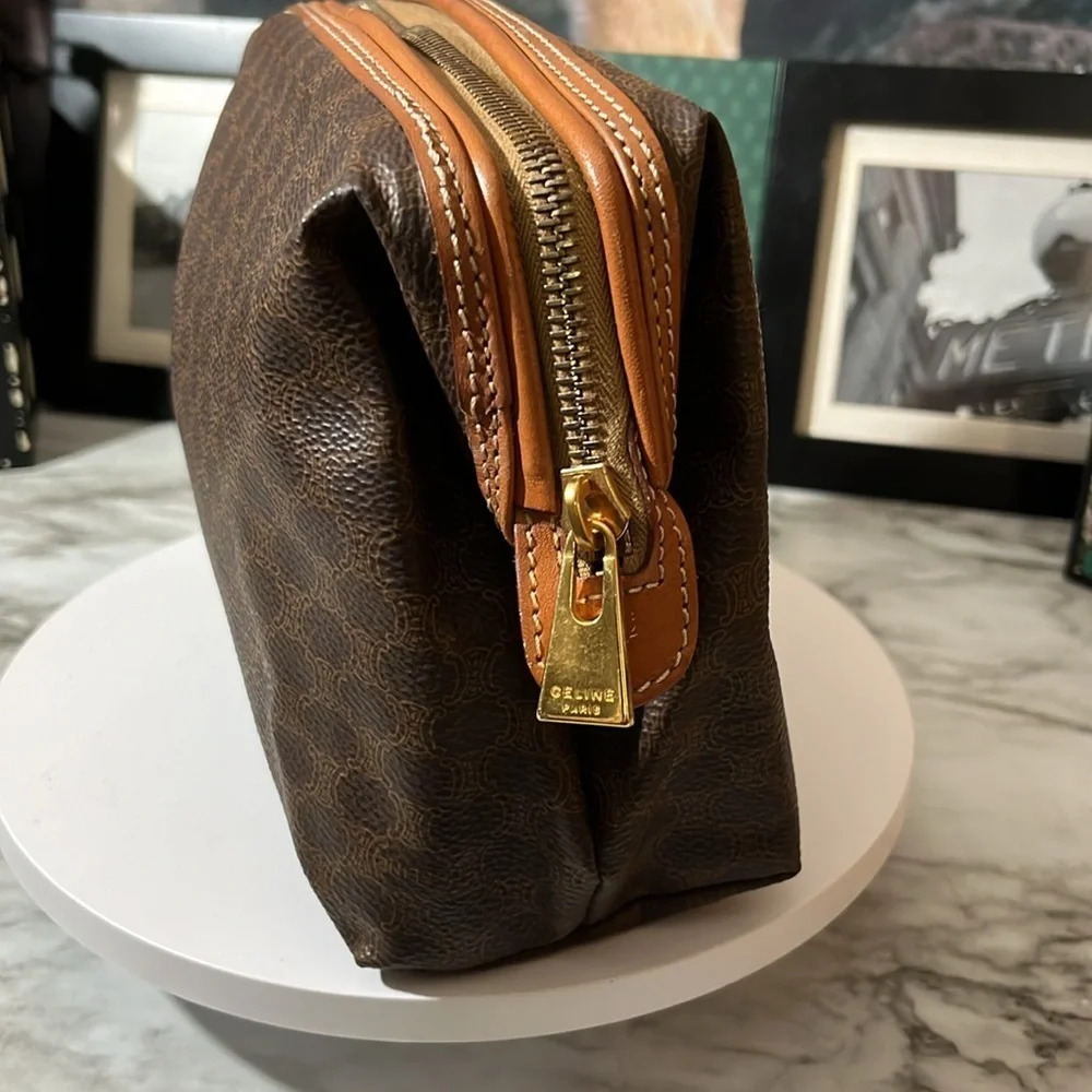 CELINE Macadam Blason Pattern Pouch/Clutch PVC /Leather - Picture 6 of 14